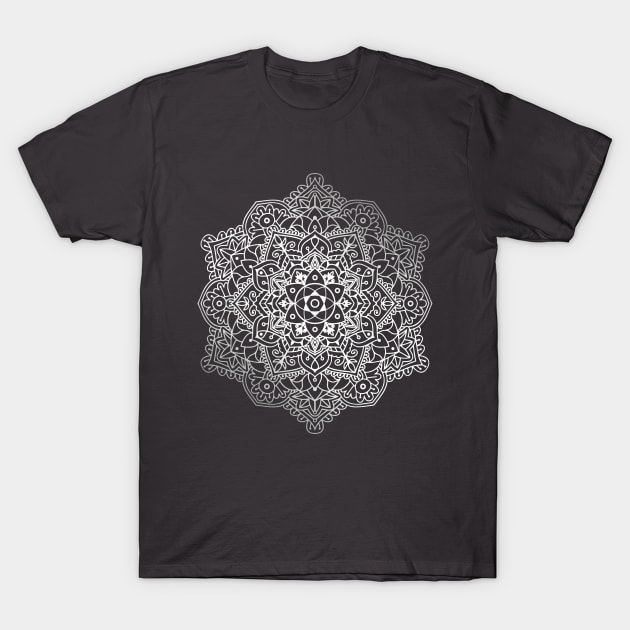 Flower Mandala Ornament T-Shirt by Drop23